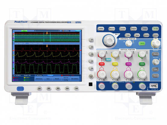 DIGITAALINEN OSKILLOSKOOPPI - CH: 4 - 100MHZ - 1GSPS - 7,6MPTS/CH - Oskilloskoopit - PKT-P1295 - 1