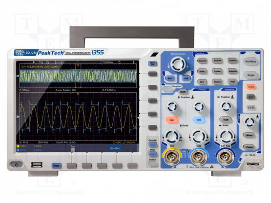 DIGITAALINEN OSKILLOSKOOPPI - CH: 2 - 60MHZ - 1GSPS - 40MPTS - ?5,8NS - Oskilloskoopit - PKT-P1355 - 1