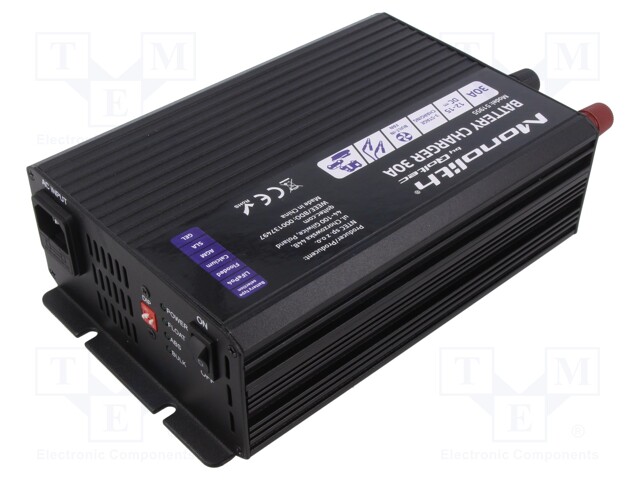 AKKULATURI - AGM,GEL (GEELI),LYIJYHAPPO,LI-FEPO4 - 30A - Akkulaturit - QOLTEC-51955 - 1