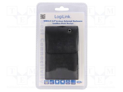 KIINTOLEVYJEN KOTELO: 2,5" - USB 3.0 - KOT.MAT: NAHKA - MUSTA - Tietokonetarvikkeet - muut - UA0235 - 1