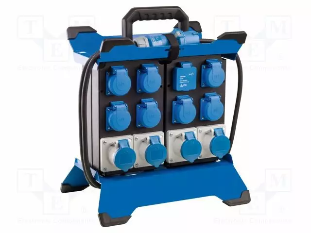 KOJEISTO - 3G2,5MM2 - 3,4M - KUMI - MUSTA - PISTORAS.MÄÄRÄ: 13 - 16A - Jatkojohdot ja -haaroittimet - AS-60935 - 1