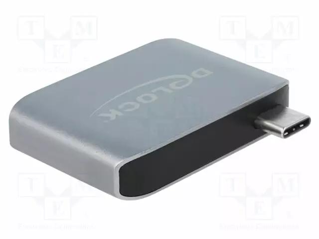 ADAPTERI - STEREO,USB 2.0 - LIITTIMEN VÄRI: HARMAA - USB kaapelit ja adapterit - DELOCK-63965 - 1