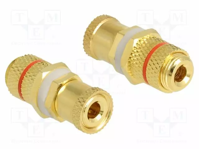 ADAPTERI - BANAANILIITIN PISTORASIA,MOLEMMIN PUOLIN - 9,5MM - Muut audio-videokaapelit - DELOCK-64145 - 1