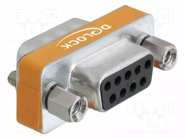 ADAPTERI - D-SUB 9PIN RASIA,D-SUB 9PIN PISTOKE - NULL-MODEM - Tietokonekaapelit ja -adapterit - DELOCK-65255 - 1