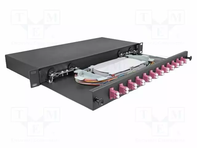 PATCH-VALOKUITUPANEELI - LC DUPLEX - DUPLEX,RACK - MUSTA - RACK 19" - Tietokonetarvikkeet - muut - DELOCK-67005 - 1