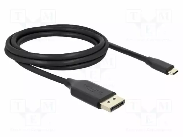 KAAPELI - DISPLAYPORT-PISTOKE,USB C PISTOKE - DISPLAYPORT 1.4 - HDMI, DVI, DisplayPort johdot - DELOCK-80165 - 1
