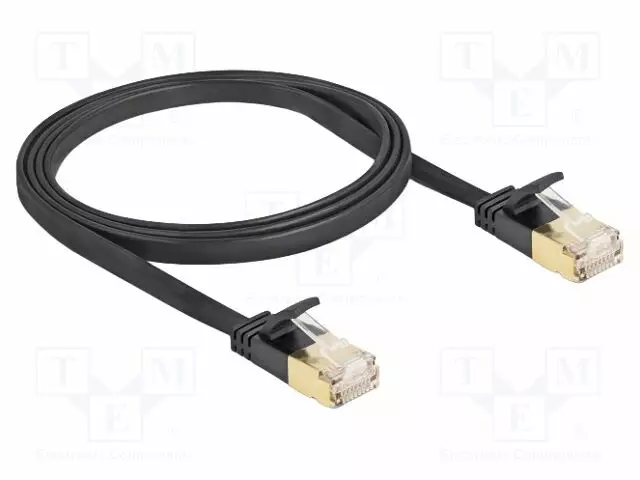PATCH KAAPELI - U/FTP - CAT 7 - RJ45-PISTOKE,MOLEMMIN PUOLIN - 1M - PVC - RJ45 Ethernet kaapelit - DELOCK-80345 - 1