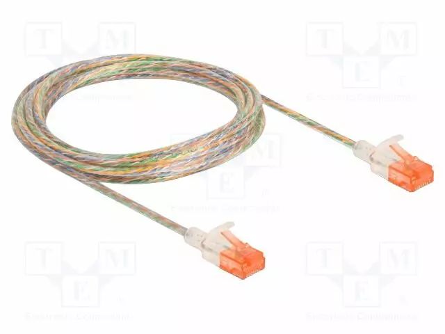 PATCH KAAPELI - U/UTP - CAT 6A - RJ45-PISTOKE,MOLEMMIN PUOLIN - 3M - PVC - RJ45 Ethernet kaapelit - DELOCK-80355 - 1