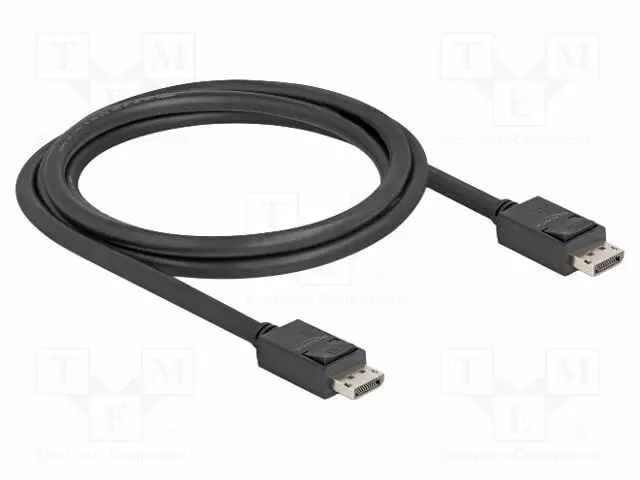 KAAPELI - DISPLAYPORT-PISTOKE,MOLEMMIN PUOLIN - DISPLAYPORT 2.1 - HDMI, DVI, DisplayPort johdot - DELOCK-81175 - 1