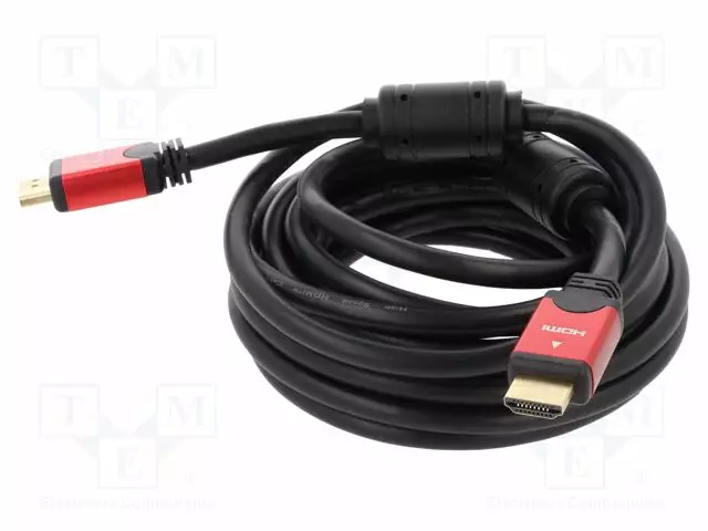 KAAPELI - HDMI-PISTOKE,MOLEMMIN PUOLIN - 4K,HEC,UHD 2160P - PIT: 5M - HDMI, DVI, DisplayPort johdot - DELOCK-84335 - 1