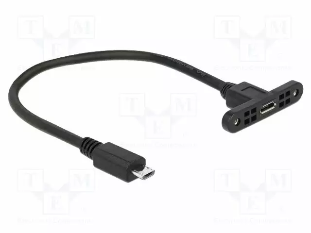 KAAPELI - USB 2.0 - USB B MICRO NAARASLIITIN,USB B MIKROPISTOKE - USB kaapelit ja adapterit - DELOCK-85245 - 1