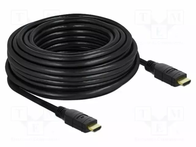 KAAPELI - HDMI-PISTOKE,MOLEMMIN PUOLIN - PIT: MUSTA - 26AWG - HDMI, DVI, DisplayPort johdot - DELOCK-85285 - 1