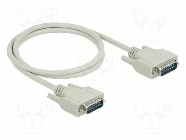 KAAPELI - D-SUB 15PIN PISTOKE,MOLEMMIN PUOLIN - PIT: 1M - BEIGE - Tietokonekaapelit ja -adapterit - DELOCK-85975 - 1