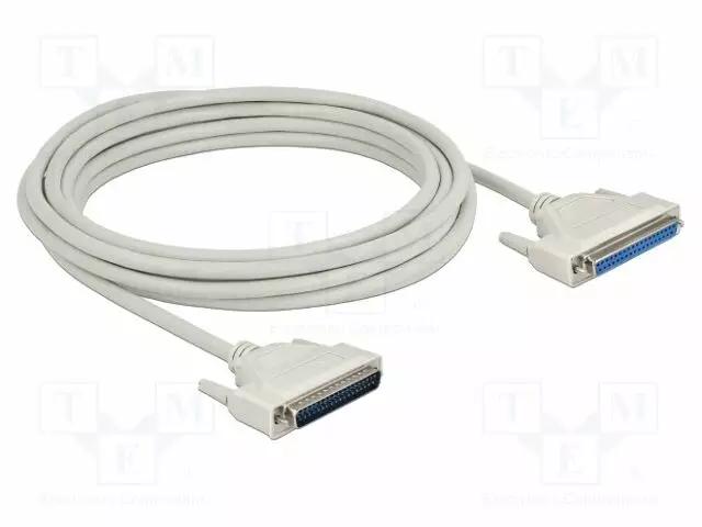 KAAPELI - D-SUB 37PIN PISTORASIA,D-SUB 37PIN PISTOKE - PIT: 5M - Tietokonekaapelit ja -adapterit - DELOCK-86885 - 1