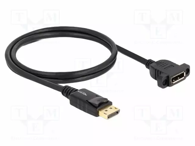 KAAPELI - DISPLAYPORT-PISTORASIA,DISPLAYPORT-PISTOKE - PIT: 1M - HDMI, DVI, DisplayPort johdot - DELOCK-87825 - 1