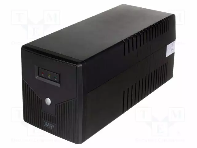 UPS VIRTALÄHDE - 600W - 1KVA - 207÷253V - 162X150X338MM - 7AH - 50HZ - UPS ja tietokeneen virtalähteet - DN-170065 - 1