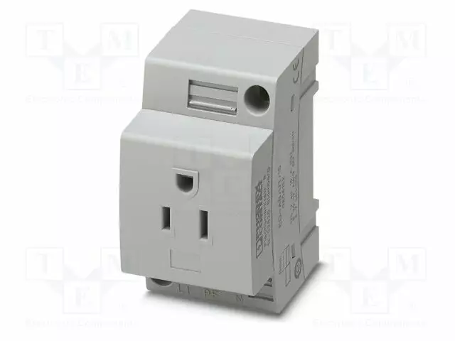 KOJELIITIN RUNKO NAARAS - 15A - PIN: 3 - DIN-KISKOLLE - Kiskoliittimet - EO-ABUT15 - 1