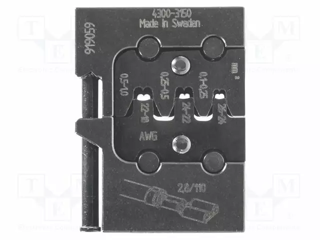 PURISTUSLEUAT - LITTEÄ PÄÄTE - 0,1÷0,25MM2,0,25÷0,5MM2,0,5÷1MM2 - Krimppauspihdit kaapelipäätteisiin - GEDORE-1830635 - 1