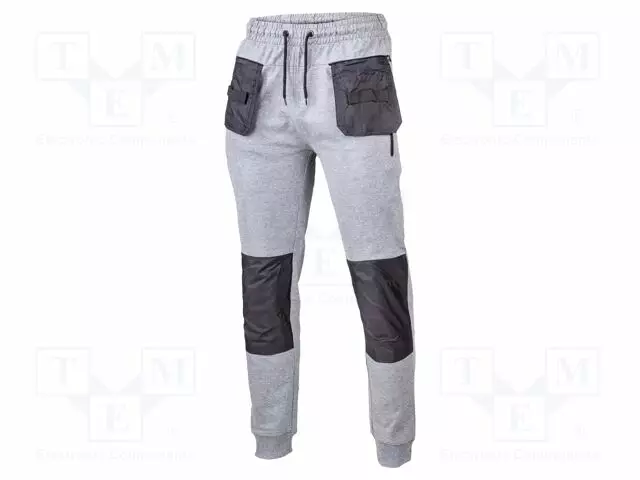 SWEATPANTS - SIZE: XXL - GREY-MUSTA - 320G/M2 - Työ- ja suojavaatteet - LAHTI-L4052305 - 1