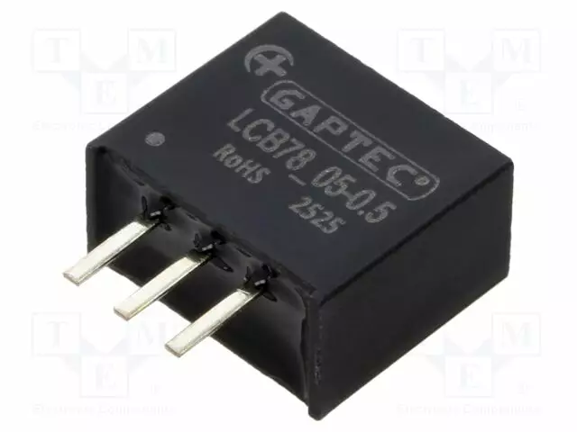 DC/DC MUUNNIN - TULOJÄNNITE 6,5÷55VDC - LÄHTÖJÄNNITE 5VDC - ILÄH: 500MA - THT - 400KHZ - DC/DC muuntimet - LCB78-05-0.5 - 1