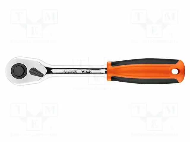WRENCH: RATTLE - 1/2" - STRAIGHT,WITH SWITCH - 250MM - TEETH: 45 - Hylsyavaimet - NEO-08-525 - 1