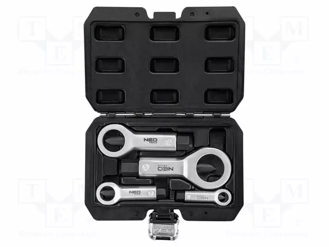 TOOLS SET: NUT SPLITTER - FOR TO DAMAGED NUTS - 4PCS. - Erikoiskäsityökalut - NEO-11-925 - 1