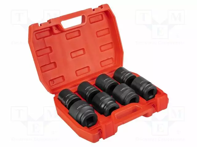 SOCKET: 6-ANGLES-SET - SOCKET SPANNER - CHROM-MOLYBDENUM STEEL - Hylsyavainsarjat - NEO-12-115 - 1