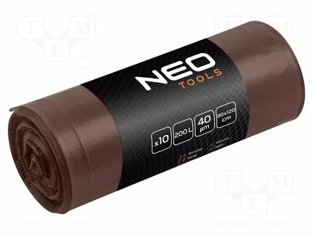 JÄTESÄKIT - RUSKEA - 200L - 10KPL - Pakkaaminen ja suojaus - NEO-15-995 - 1