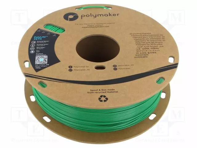 3D FILAMENTTI PET-G - 1,75MM - VIHREÄ - 230÷240°C - 1KG - POLYLITE™ - 3D Filamentit - PB01005 - 1