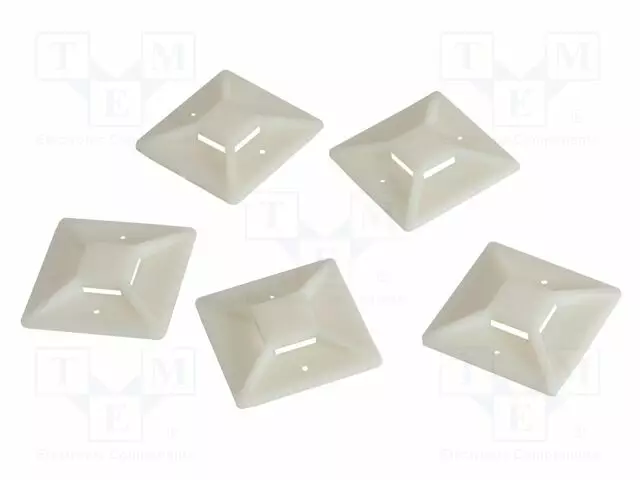 KAHVA - ITSEKIINNITTYVÄT - ABS - LUONNOLLINEN - L: 40MM - LEV: 40MM - Nippusideankkurit - PC-KAB0045 - 1