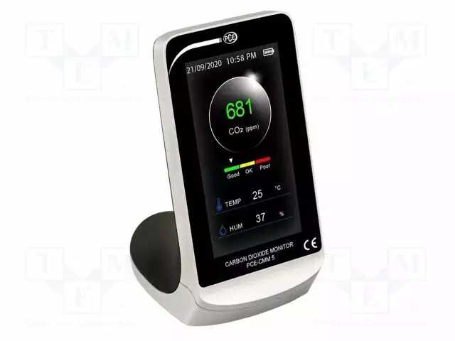 MITTARI: CO2- LÄMPÖTILA- JA KOSTEUS-ALUE: 400÷5000PPM (CO2) - Kaasumittarit ja -dataloggerit - PCE-CMM5 - 1