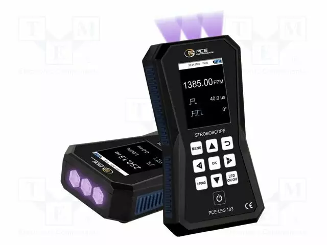 MITTARI: TACHOMETRI, LED-STROBOSKOOPPI - LCD NÄYTTÖ TFT 2,8" - Autohuollon mittarit - PCE-LES103UV-365 - 1