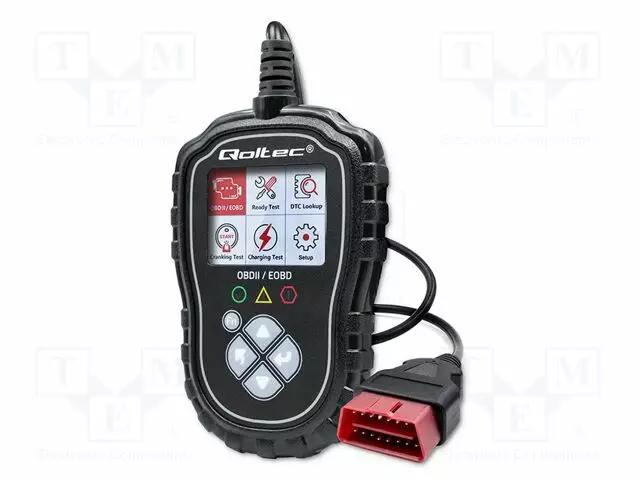 MITTARI: OBD DIAGNOSTIIKKA - LCD 2,4" - KÄYTTÖOHJEET - OBD - 8÷25VDC - Sähköverkostojen testerit ja mittarit - QOLTEC-50685 - 1