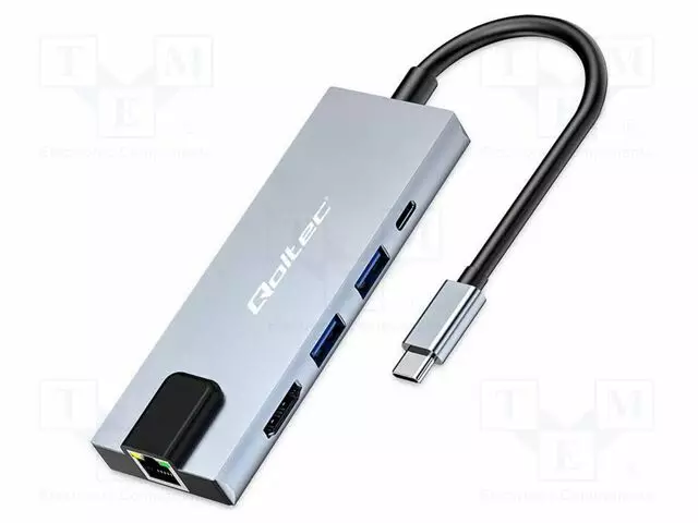USB HUB - OTG,THUNDERBOLT 3,THUNDERBOLT 4,USB 2.0,USB 3.0 - PNP - Tietokonetarvikkeet - muut - QOLTEC-53795 - 1