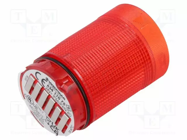 AUTOMATION MODULE: LIGHT SIGNALLER - PUNAINEN - 24VDC - 24VAC - IP66,IP69K - Teollisuuden merkinantolaitteet - WER-63411075 - 1