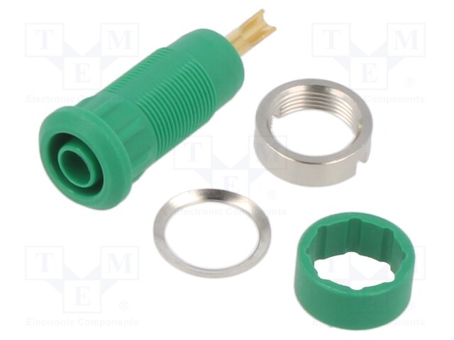 LABORATORY CONNECTOR: 2MM BANANA - SOCKET - OVERALL LEN: 29MM - Banaanijatkoliittimet - MLB2.0-L-25 - 1