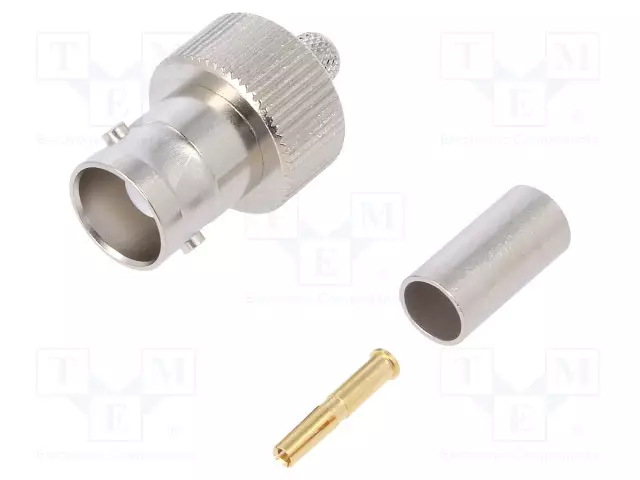 LIITIN: BNC - PISTOKE - NAARAS - SUORA - 50OHM - PURISTETTAVA - PTFE - BNC liittimet - J01001A1265 - 1