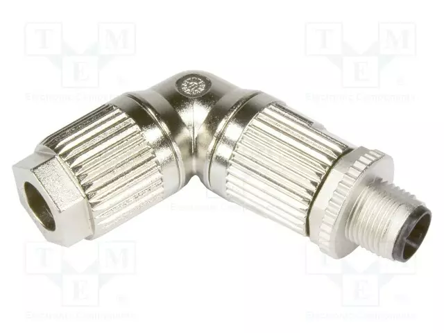 M12 ANGLED MALE 4POLE D-CODED CRIMP - M12 liittimet - 21038823405 - 1