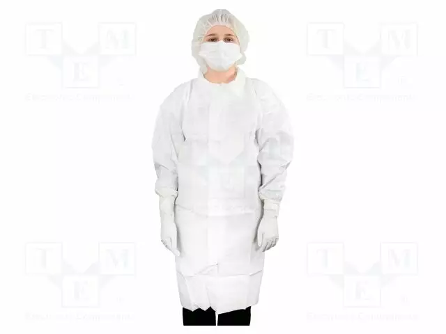 CLEANROOM-TARVIKKEET: SUOJAKANGAS - VALKOINEN - XXL (UNISEX) - ESD - Työ- ja suojavaatteet - ATS-600-5005 - 1