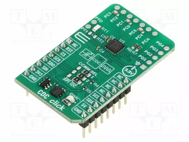 CLICK BOARD - PROTOTYYPPIPIIRILEVY - KOMP: PCAP04 - CDC - 3,3VDC - Laajennuslevyt - MIKROE-5985 - 1