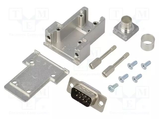 LIITIN: D-SUB - PIN: 9 - PISTOKE - UROS - JUOTETTAVA - JOHTOON - MUSTA - D liittimet - DCRP09-DBP-CF65 - 1