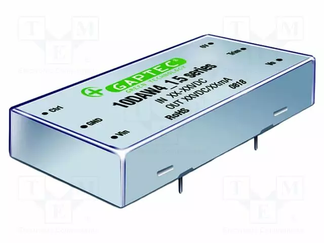 DC/DC MUUNNIN - 10W - TULOJÄNNITE 18÷72VDC - LÄHTÖJÄNNITE 12VDC - ULÄH2: -12VDC - THT - DC/DC muuntimet - 10DAW4-4812D1.5 - 1