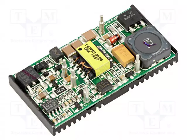 DC/DC MUUNNIN - 10W - TULOJÄNNITE 22÷72VDC - LÄHTÖJÄNNITE 5VDC - ILÄH: 2000MA - 2"X1" - DC/DC muuntimet - NSD10-48S5 - 1