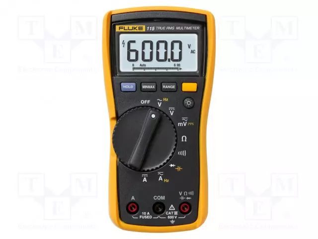 YLEISMITTARI - LCD - 3,75 NUMEROA (6000) - TRUE RMS AC - Digitaaliyleismittarit - FLK-115 - 1