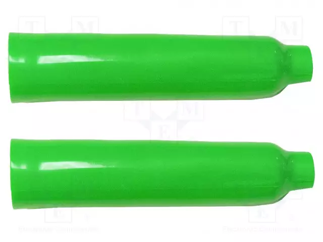 ERISTIN - VIHREÄ - PVC - 107MM - 2KPL - Krokotiili klipsit - BU-43PR-5 - 1