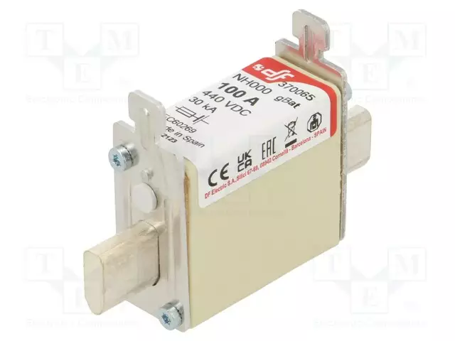 KERAAMINEN,TEOLLISUUSSULAKE - 100A - 440VDC - Sulakkeet NH - 370065 - 1