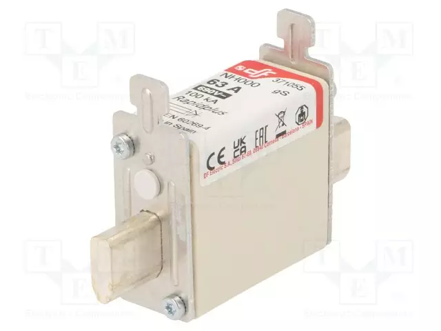 63A - 690VAC - 440VDC - GS - KERAAMINEN - NH000 - Sulakkeet NH - 371055 - 1