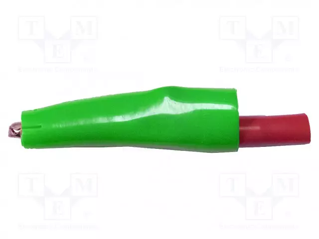 HAUENLEUKA - 10A - VIHREÄ - LEVITYSALUE: MAX.7,9MM - KOK.PIT: 58MM - Krokotiili klipsit - BU-63C-5 - 1