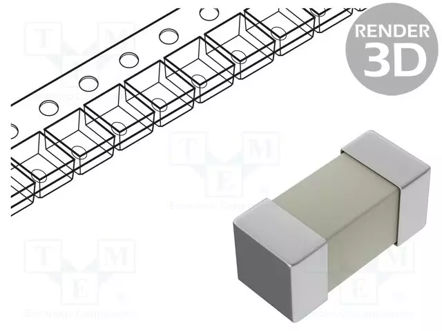 KERAAMINEN - 10A - 50VAC - 75VDC - SMD - 2410 - SMD 2410 sulakkeet - hitaat - 0680L9100-05 - 1