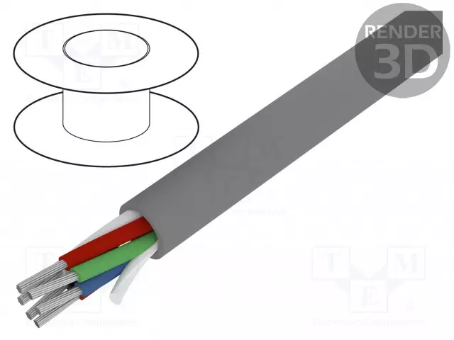 JOHTO - ALPHA ESSENTIAL C&C - 6X22AWG - SUOJAAMATON - 300V - 30,5M - CU - Suojaamattomat moninapakaapelit - 1176C-SL005 - 1